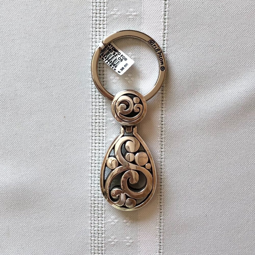 Brighton Contempo Heart Handbag Charm Key Fob